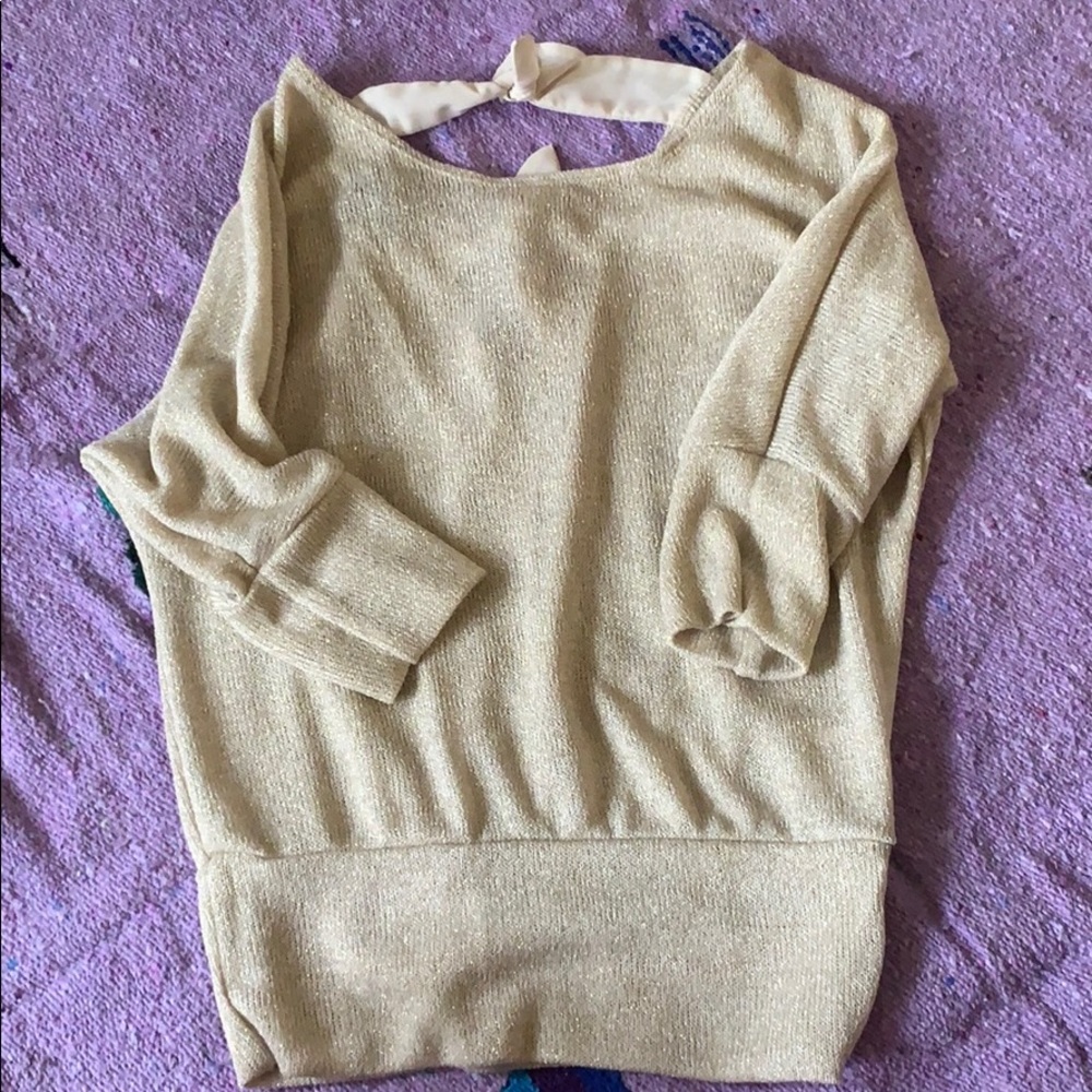 EVERYTHING MUST GO BCX gold blouse